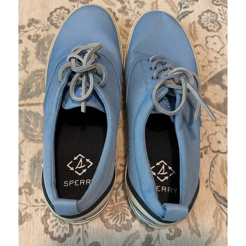 Sperry SeaCycled Striper II CVO Sneakers Light Blue Men's Size 12